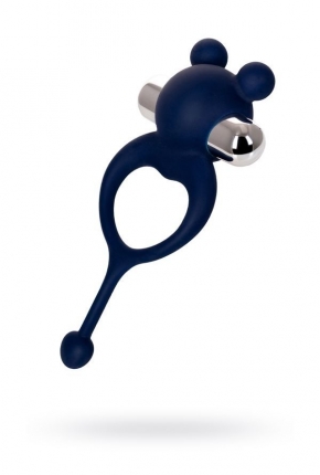 Jos Mickey Kuyruklu ve Titreimli Mavi Penis Halkas